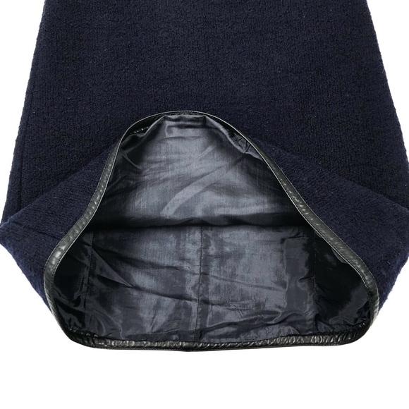 Prada Black Leather Trim Sleeveless Dress 38 - Picture 7 of 8